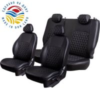 Чехлы Экокожа Турин Ромб на Renault Dokker 40/60 (2012+)