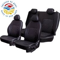 Чехлы Экокожа Турин Ромб на Renault Dokker 40/60 (2012+)