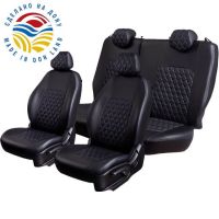 Чехлы Экокожа Турин Ромб на Renault Dokker 40/60 (2012+)